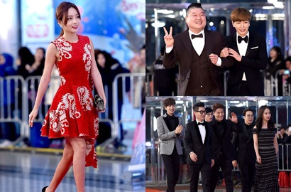 Bintang 'Running Man', Leeteuk SuJu Cs Ramaikan Red Carpet SBS Ent Awards 2015