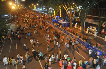 Sejumlah Kota di Indonesia Meriahkan Malam Tahun Baru dengan Car Free Night