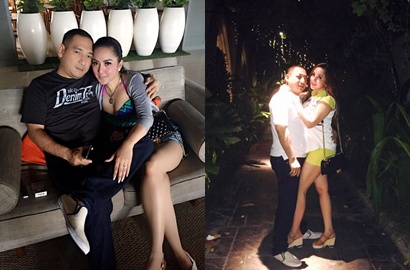 Rayakan Tahun Baru Bareng Suami, Regina Andriane Saputri Pamer Belahan Dada