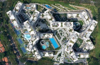 Desain Unik dan Inspiratif, Gedung Bertingkat Ini Tersusun Tak Beraturan