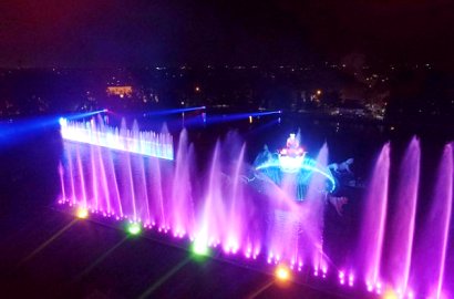 Siap Diresmikan, Intip Keindahan Air Mancur Terbesar Se-ASEAN di Purwakarta