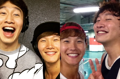 Kelar Syuting 'Running Man' di Tiongkok, Kim Jong Kook Selfie Seru Bareng Kwang Soo
