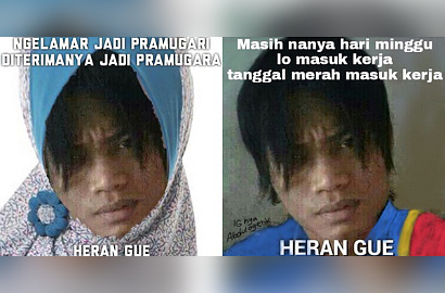 Mirip Charly Van Houten, Netter Ramai Jadikan Pria Ini Meme 'Heran Gue'