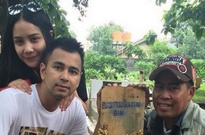 Foto di Makam Budi Anduk Dikritik, Netter Bela Raffi Ahmad-Nagita Slavina