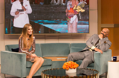 Akhirnya Bertemu, Miss Kolombia Sindir Steve Harvey untuk Belajar Lagi Membaca