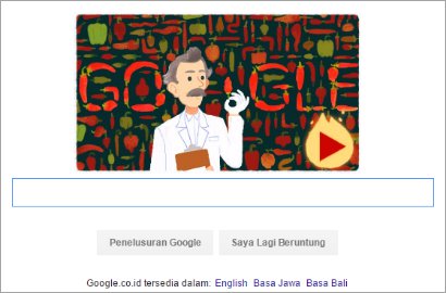 Google Doodle Peringati Ultah Wilbur Scoville, Penemu Ukuran Pedas Cabai