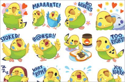 Rayakan Australia Day, Facebook Rilis Sticker Burung Parkit