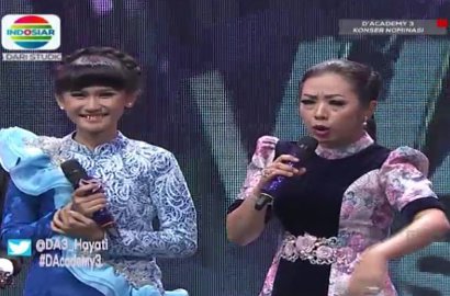 Soimah 'Berantem' dengan Saiful Jamil di Konser Nominasi 'D'Academy 3'