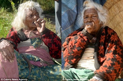 Kebiasaan Merokok 30 Sehari Sejak Muda, Nenek Usia 112 Tahun di Nepal Tetap Sehat