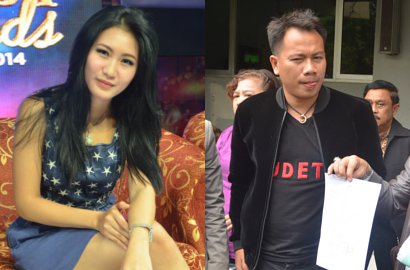 Beredar Foto Pedangdut iMeyMey Dicium Mesra Vicky Prasetyo
