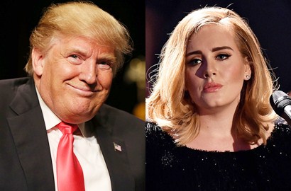 Adele Geram Lagunya Dipakai Donald Trump untuk Kampanye Presiden