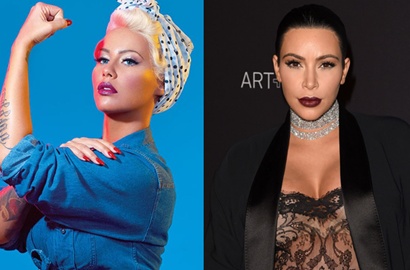 Jadi Musuh Bebuyutan, Kim Kardashian Justru Pede Selfie Bareng Amber Rose