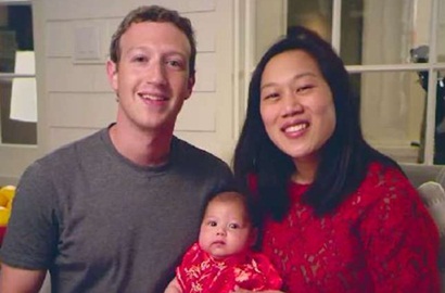 Rayakan Imlek, Mark Zuckerberg Umumkan Nama Mandarin Putrinya