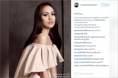 Lho, Kartika Putri 'Berubah' Jadi Aurel Hermansyah di Foto Ini?