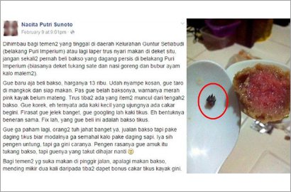 Beredar Isu Bakso Tikus, Polisi Periksa Pedagang di Setiabudi Jaksel