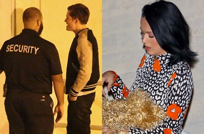 Ups, Katy Perry-Orlando Bloom Tak Sengaja Barengan John Mayer di Konser Adele