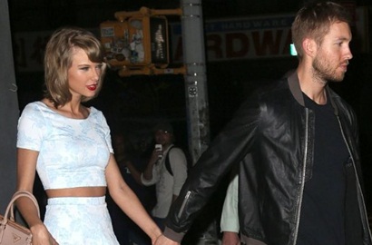 Taylor Swift Dihujani Bunga Mawar Calvin Harris Usai Dikatai Kanye West