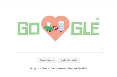 Google Rayakan Hari Valentine Dengan Gambar Animasi Romantis