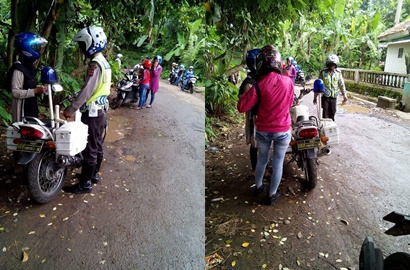 Razia Jalan Kampung, Polisi di Subang Ini Terima Uang Receh