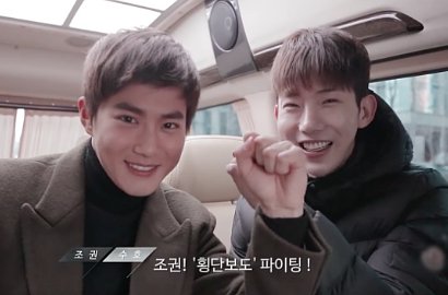 Terharu, Jo Kwon Ungkap Suho Rela Kedinginan demi Syuting MV 'Crosswalk'