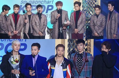 Big Bang dan EXO Dominasi, Ini Daftar Pemenang Gaon K-Pop Chart Awards 2016