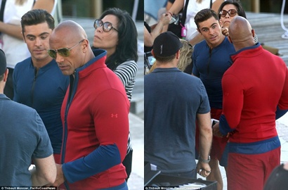 Jadi Penjaga Pantai, Zac Efron dan Dwayne Johnson Tampil Keren di 'Baywatch'