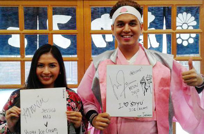 Keliling Jepang, Jessica Mila-Kevin Julio Pakai Kimono di 'Celebrity on Vacation'