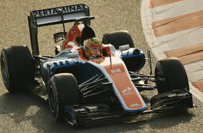 Rio Haryanto Tabrak Pembatas di Tes Pramusim F1 Hari Keempat