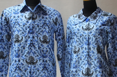 Dikira Batik, Bule Pakai Seragam Korpri Bikin Heboh Sosmed
