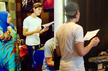 Bikin Fans Penasaran, Aliando Pamer Foto Kerja Bareng Melly Goeslaw