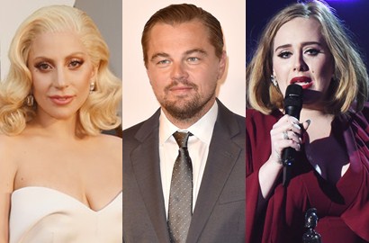 Lady GaGa dan Adele Ramai-Ramai Dukung Leonardo DiCaprio di Oscar 2016
