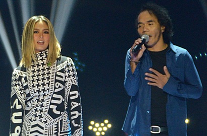 Gelar Konser Coach 'The Voice Indonesia', Agnes Monica Reuni Sama Slank
