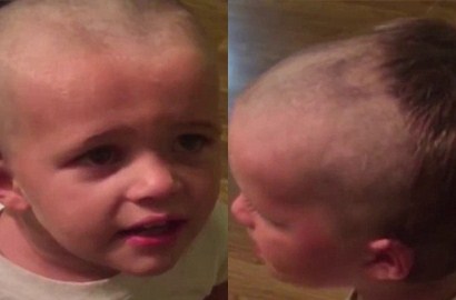 Separuh Rambut Hilang, Balita Ini Kapok Pakai Pisau Cukur Ayahnya