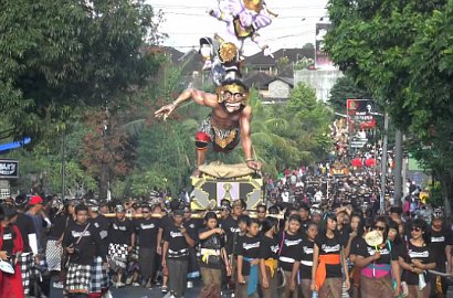 Sambut Perayaan Nyepi, Ribuan Bocah TK di Bali Ramaikan Parade Ogoh-Ogoh