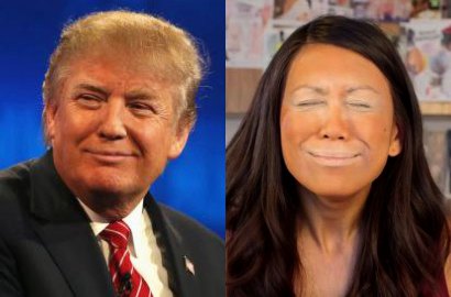 Tampil Beda, Wanita Ini Bikin Tutorial Make Up Ubah Wajah Mirip Donald Trump