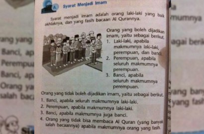 Bikin Orangtua Khawatir, Buku SD Bolehkan Waria Jadi Imam Diminta Ditarik