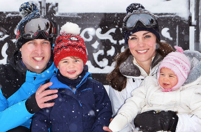 Intip Serunya Liburan Ski Keluarga Pangeran William dan Kate Middleton