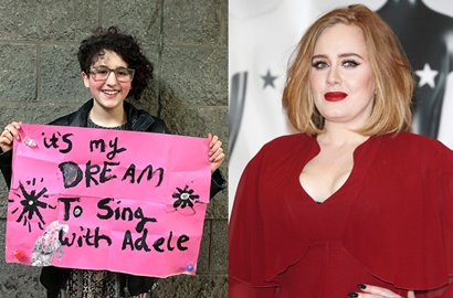 Wujudkan Impian Fans Ciliknya, Adele Ajak Duet Gadis Penyandang Autis Ini