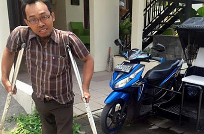 Tak Diterima Jadi Ojek Online, Pria Ini Buka Usaha Ojek Roda Tiga