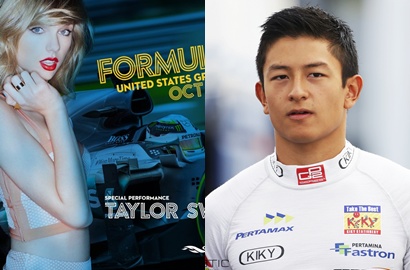 Wah, Balapan F1 Rio Haryanto di Amerika Akan Dihibur Taylor Swift