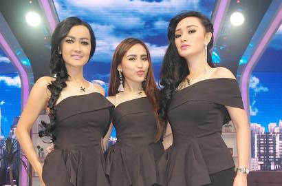 Syuting MV 'Nggak Jaman', Julia Perez Heboh Bareng Raffi-Trio Cecepy