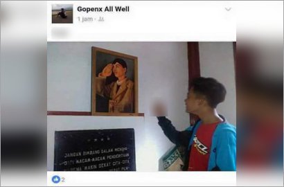 Ini Alasan Bocah Acungkan Jari Tengah ke Foto Panglima Soedirman