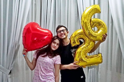 Rifky Balweel Ultah ke-26, Biby Sang Pacar Beri Kejutan Tak Kalah Romantis