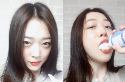 Ditinggal Choiza, Sulli Sengaja Selfie Whipped Cream untuk Caper?