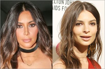 Bikin Sensasi Lagi, Kim K Selfie Topless Bareng Aktris Emily Ratajkowski