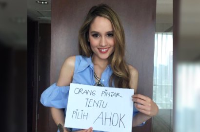 Cinta Laura Unggah Foto Dukung Ahok, Banjir Like dari Netizen