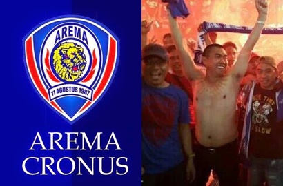 Arema Menang, Wali Kota Anton Buka Baju Tepati Taruhan dengan Ridwan Kamil
