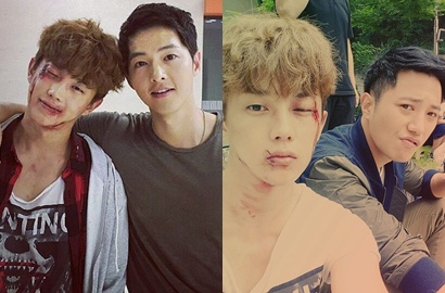 Syuting Bareng 'Descendants', Kim Min Suk: Song Joong Ki dan Jin Goo Beneran Baik