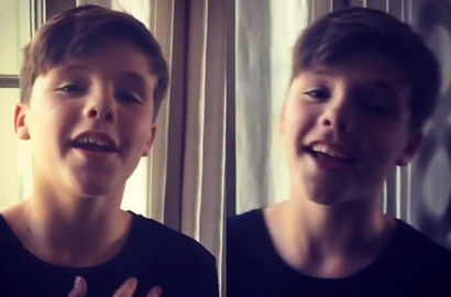 Victoria Pamer Video Nyanyi Cruz Beckham, Netter: Dia The Next Justin Bieber