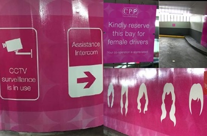 Keren, Pemerintah Perth Sediakan Parkir Khusus Wanita Bertema Pink